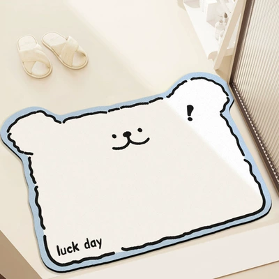 Avtomobil döşəmə paspasları: Floor Mat Bathroom Toilet Door - big-faced-dog-4060cm-diatom-mud-second-generation