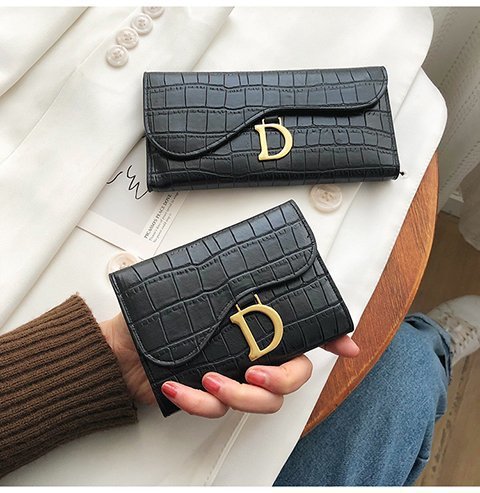 Fashion New Style Long Crocodile Pattern Wallet display picture 3