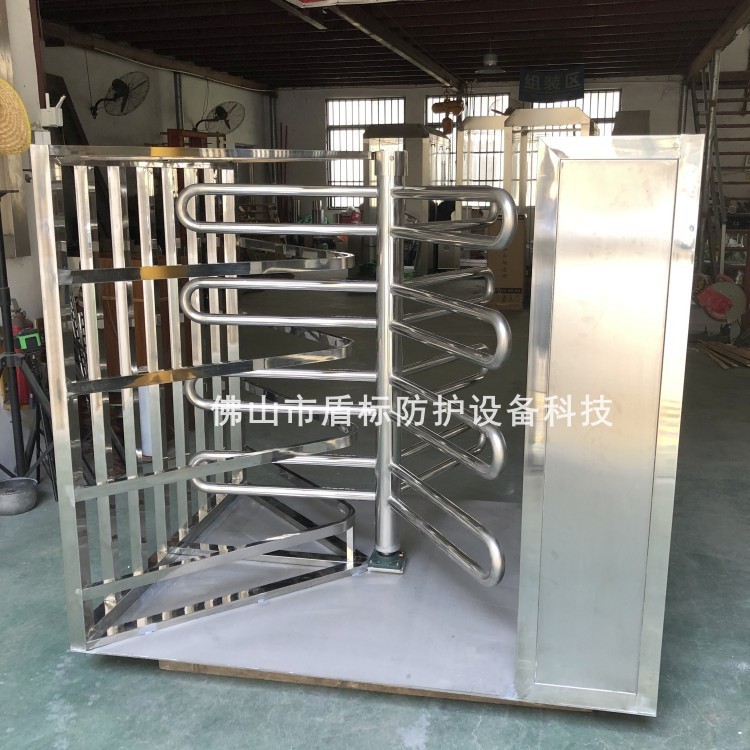 只进不出半高手动单项转门景点出口不锈钢挡匝门单向旋转闸现货