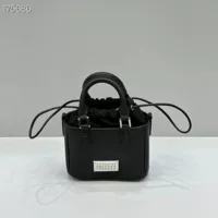 Niche MM6 Margiela, высококачественная универсальная сумка через плечо из воловьей кожи с верхним слоем, ручная сумка-ведро на шнурке, сумка для фотоаппарата