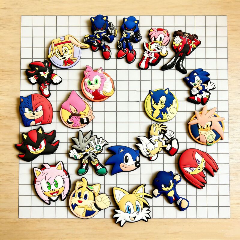 Cartoon Sonic Clog Shoe Charms Garden Shoe Accessories Buckle DIY Clog Decoration Buckle Accessories Wholesale Cartoon Sonic Clog Shoe Charms Garden Shoe Accessories Buckle DIY Clog Decoration Buckle Accessories Wholesale