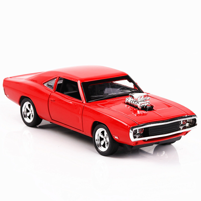 (A granel) Jianyuan aleación modelo de coche 1:32 Dodge caballo Tire hacia atrás el sonido y la luz del coche de juguete modelo de música adornos