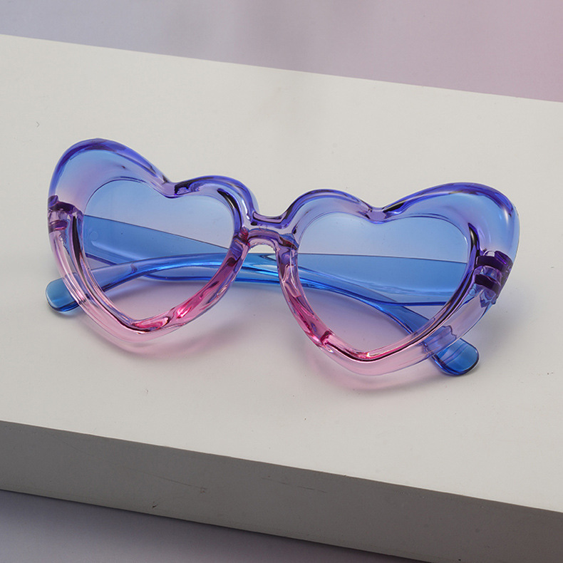 2025新款充气膨胀儿童爱心眼镜桃心宝宝太阳镜小孩墨镜SUNGLASSES|undefined