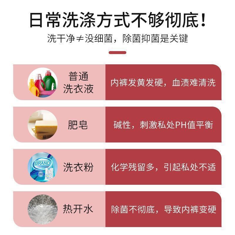 下着洗い、女性用下着、プロテアーゼ血液汚れ落とし、叔母の血液汚れ洗浄剤、ベッドシーツ血液汚れドライクリーニング剤、洗濯不要|undefined