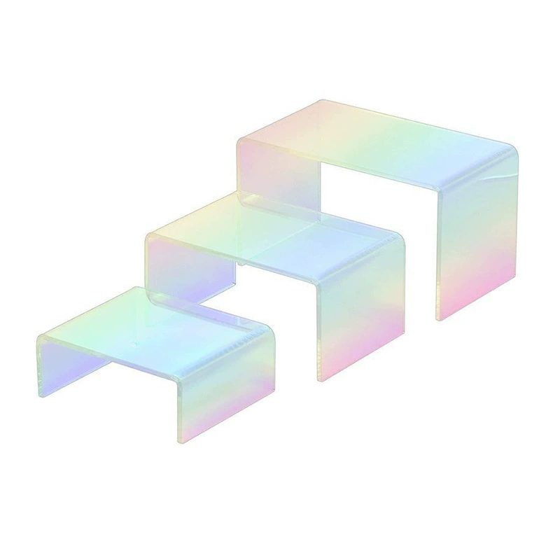 Трансграничные красочные радуги Акриловые Дисплей Стенд прозрачный акриловый дисплей ювелирные изделия Дисплей Кронштейн обувь