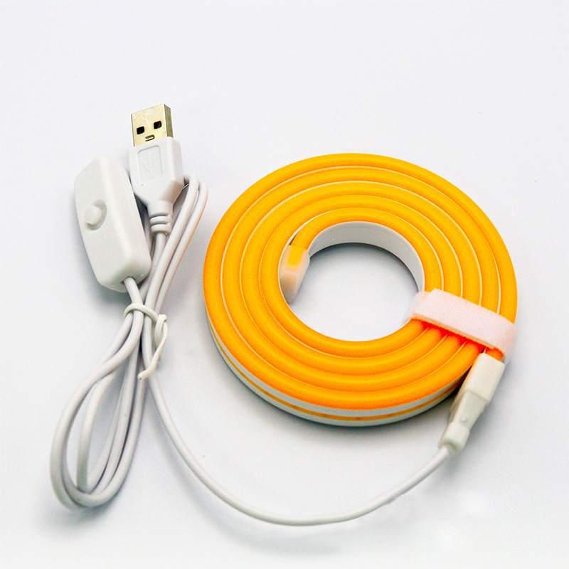 Interruptor USB 501 de neón naranja