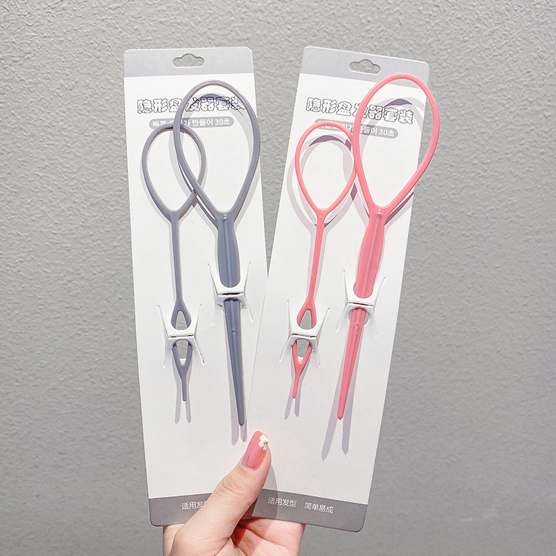 Herramientas de trenzado de cabello para niños updo pelo peinado artefacto pelo tirando pin Trenza de niña pelo desgaste del cabello tirando del pelo traje de pelo