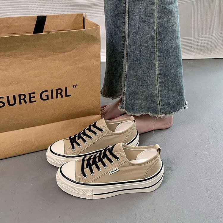 2026 nuevos zapatos de lona coreanos zapatos deportivos casuales zapatos de mujer al por mayor transpirables