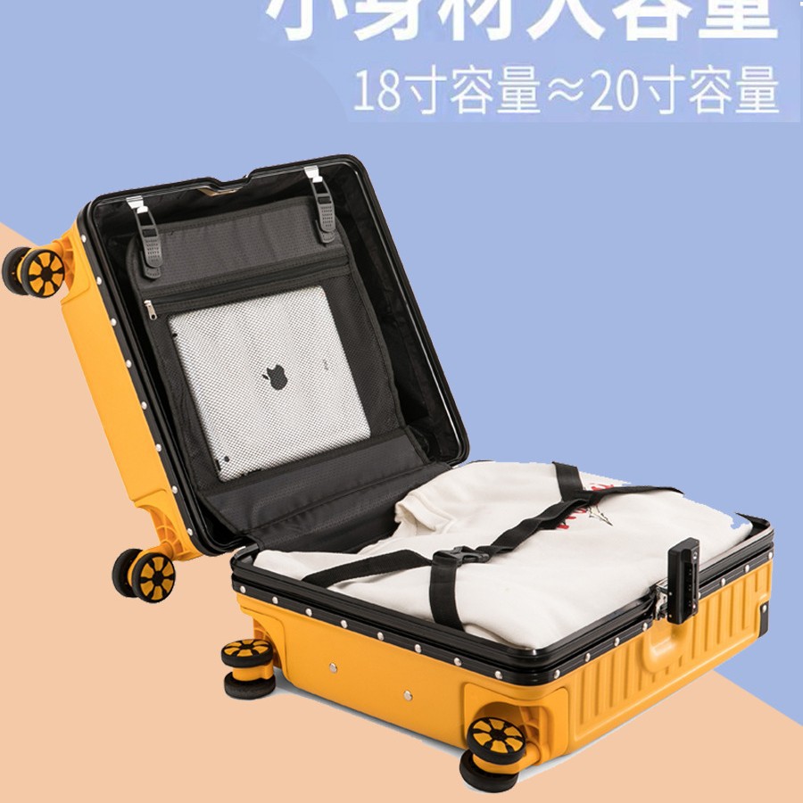 Mini equipaje maleta de 18 pulgadas pequeña maleta de contraseña para hombres femeninos Ligero Tamaño pequeño portátil en línea rojo ins