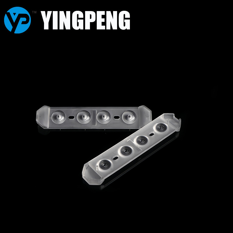 深圳盈鹏 长条透光率短脚款吸顶灯聚光透镜 模具注塑生产厂家正品