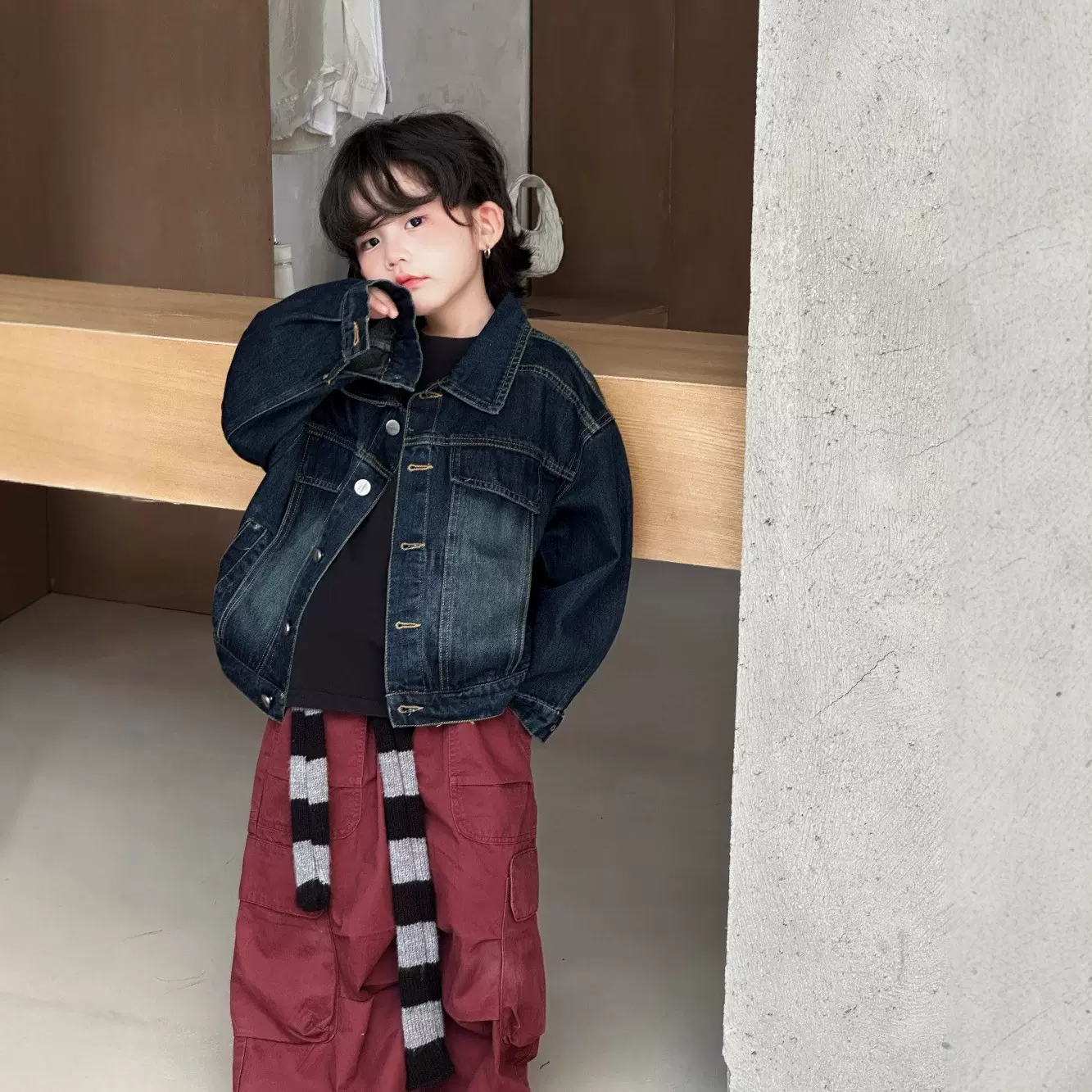 童装男童秋装牛仔外套儿童韩版帅气夹克中小童宝宝春秋牛仔上衣潮