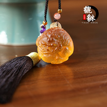 貔貅吊坠琉璃车挂包挂多用途招财进宝车内挂件吞金纳财护主饰品