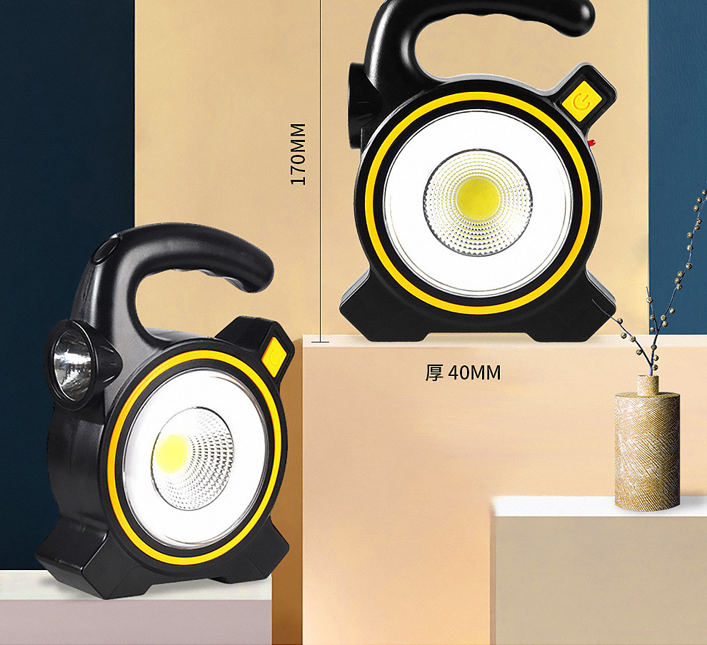 Solar COB camping lamp, charging outdoor usb portable lamp, flashlight, mobile phone charging, work light wholesale pic 33
