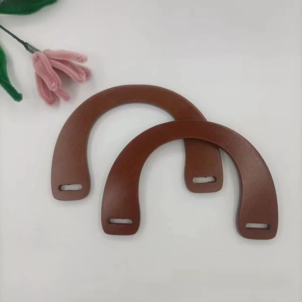 Factory direct bag handle wooden hand-held U-shaped handle wooden hand-held wooden handle handmade DIY woven bag handle
