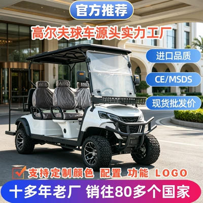 Cross-border foreign trade golf cart, guesthouse/hotel shuttle, scenic area/park sightseeing vehicle, 6-seater golf cart