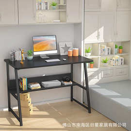 简易办公桌钢木书桌简约现代经济型办公桌子台式桌家用电脑桌台式