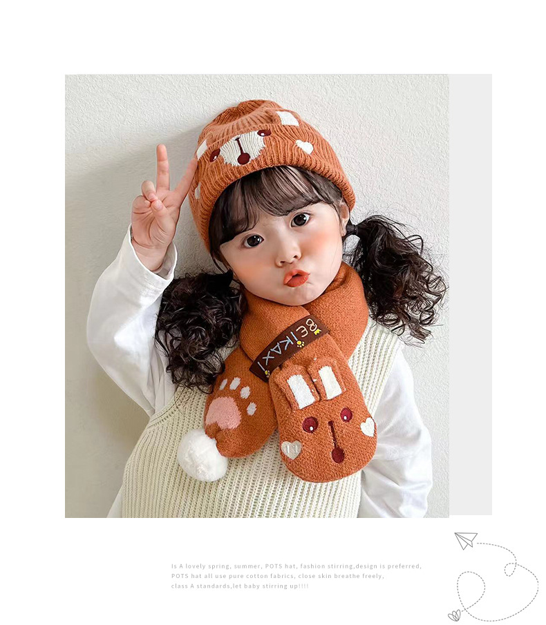 Children Unisex Cute Animal Wool Cap display picture 4