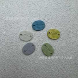 新款服装金属彩色标牌标识牌铭牌锌包包鞋手缝合金辅料logo箱包标