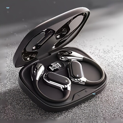 Wired Earbuds with Digital Display Charging Case High