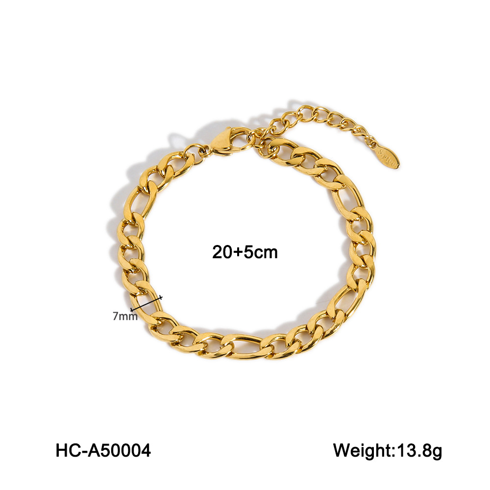 INS red con acero de titanio tobillas de acero para mujeres simple versátil de acero inoxidable 18K joyas de pie de oro no decolor joyas de pie de tobillas
