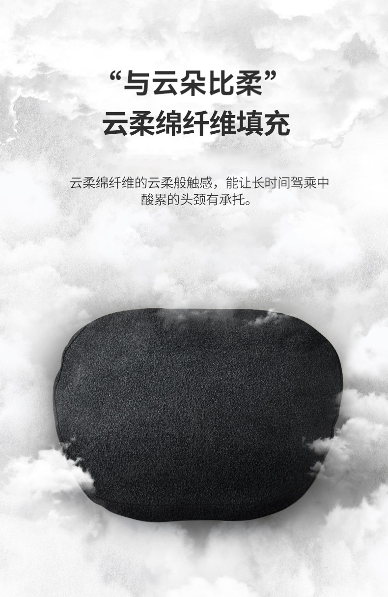 Car Lumbar Cushion Car Cushion Memory Foam Small Lumbar Cushion Car Backrest Waist Protection Seat Support Headrest Neck Protection