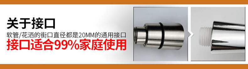 304 stainless steel hose, bath water heater, shower hose, 1.5/2-meter shower head, general explosion-proof pipe extension Specification drawing