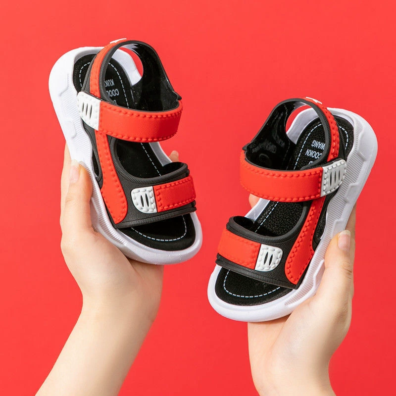 Summer sandals boys, soft-sole beach sandals, adjustable straps, sizes 21–35