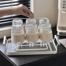 设计感高硼硅玻璃杯套装耐高温装饰好物乔迁礼品家用水杯套装批发