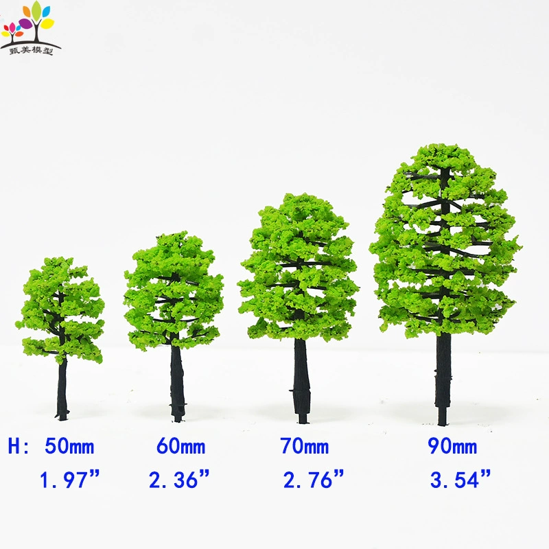 Building sand table landscaping tree mini landscape handmade finished tree ring art scene model model small tree plastic road tree