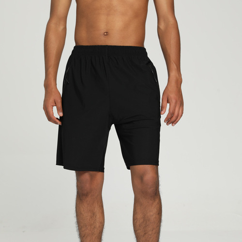 Ice breathable sports quick-drying fitness shorts men's nylon running loose mid-length pants football basketball training pants