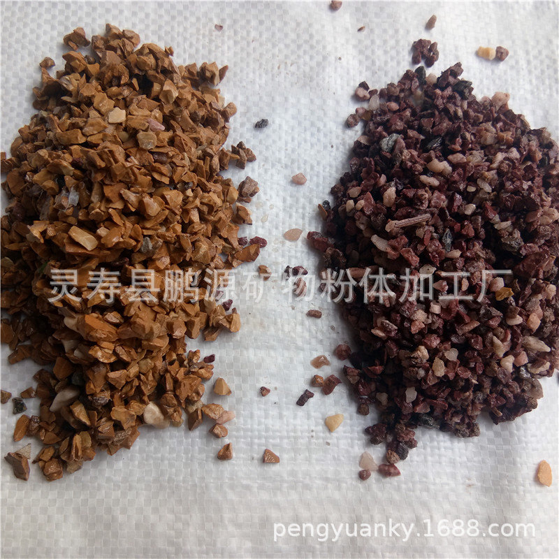 工厂批发水磨石骨料鸡血红卵石  鸡血红石子  红色水洗石