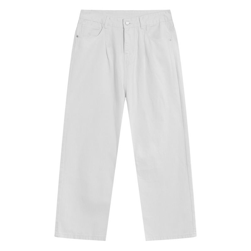 Ropa para hombre MTLCLOTHES | Jeans casuales rectos clásicos básicos de estilo coreano con un toque de cuatro estaciones, modernos y a la moda.