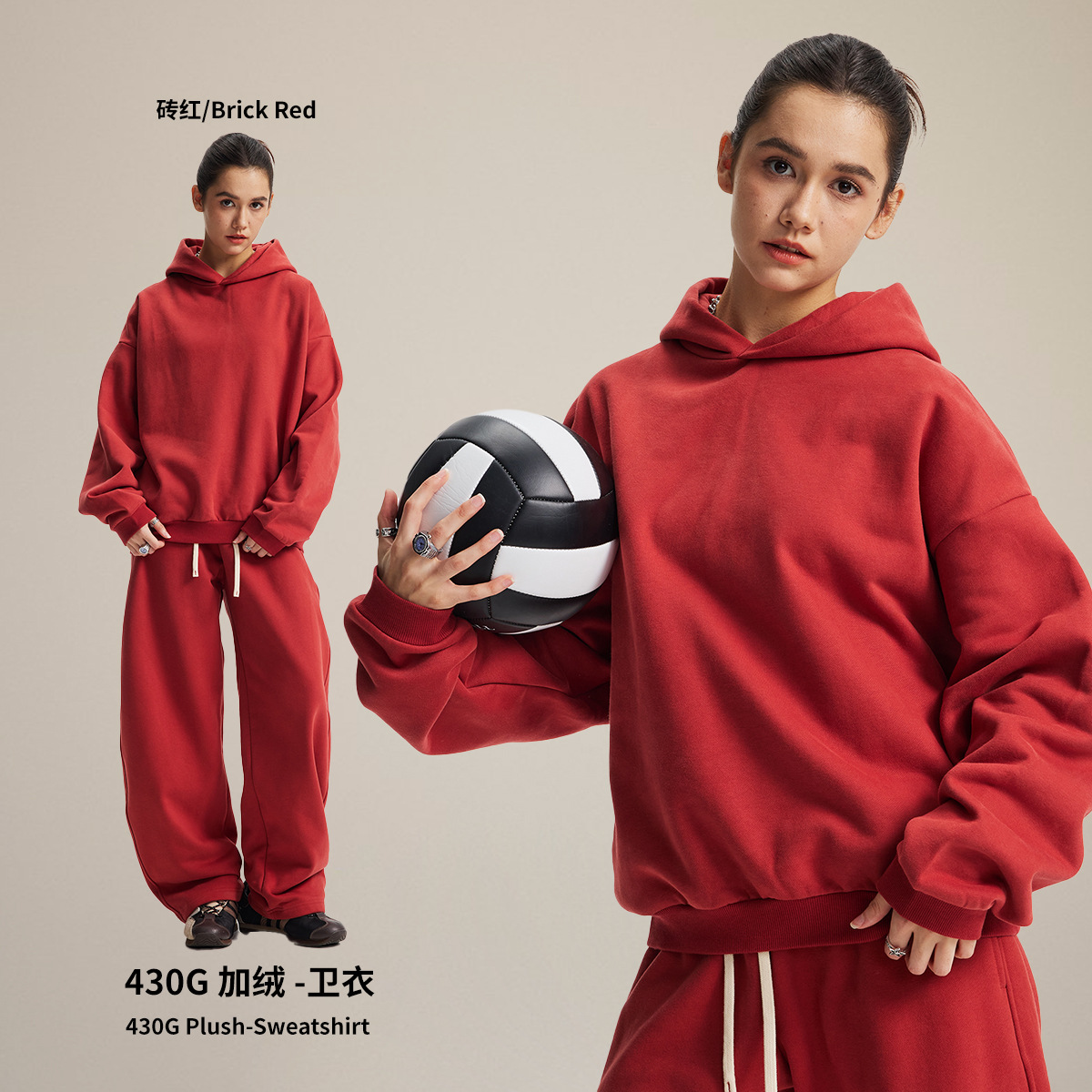 Chain tide chaqueta de hombre otoño y invierno nuevos productos fuente directa básica multifuncional más camisa encapuchada de terciopelo set de pantalones image 12