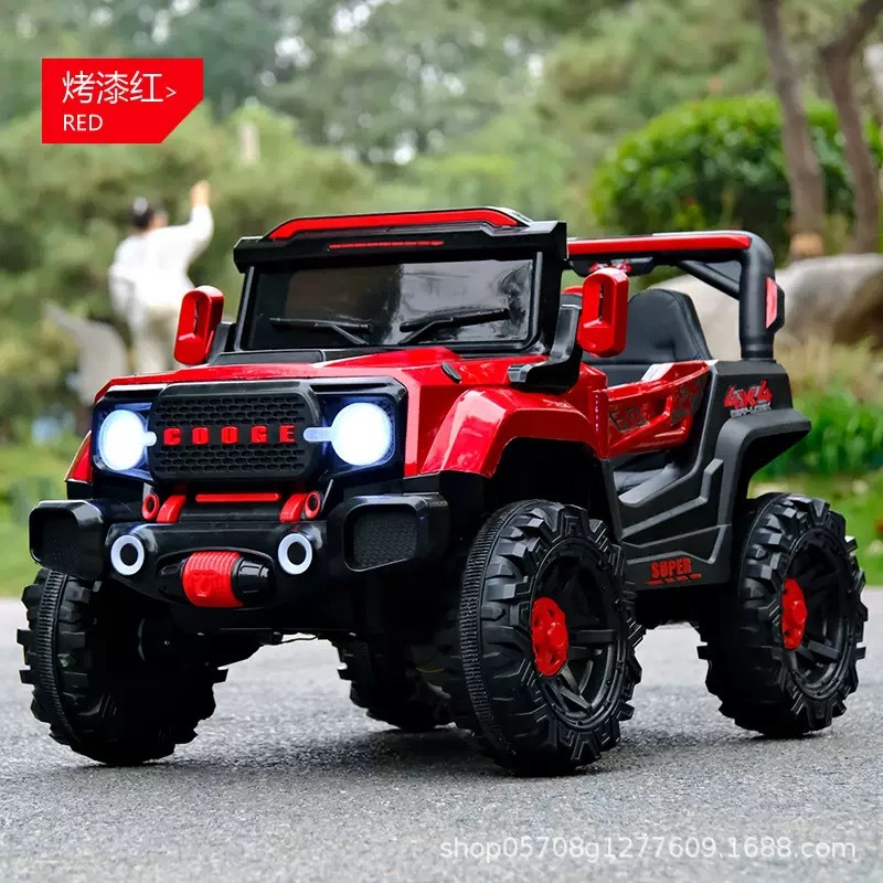 Vehículo eléctrico todoterreno para niños, coche todoterreno de control remoto, coche de juguete para niños, niños, niños, niños, bebés, coches de balanceo image 11