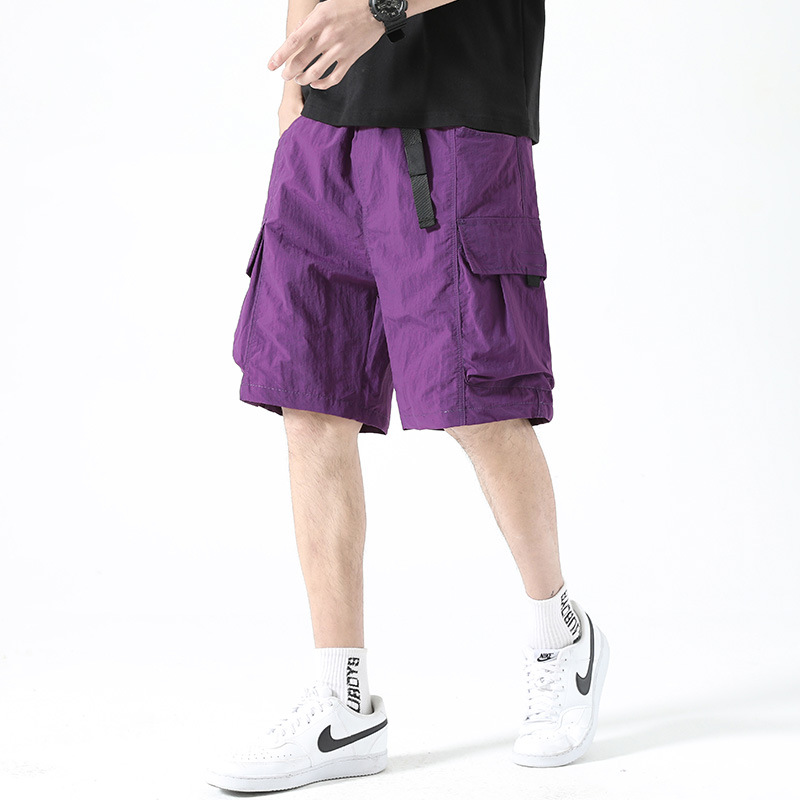 2025 New Arrival Workwear Shorts Summer Casual Loose Pants Men's and Women's Multi-color Ice Silk Shorts Sports Fashion Brand