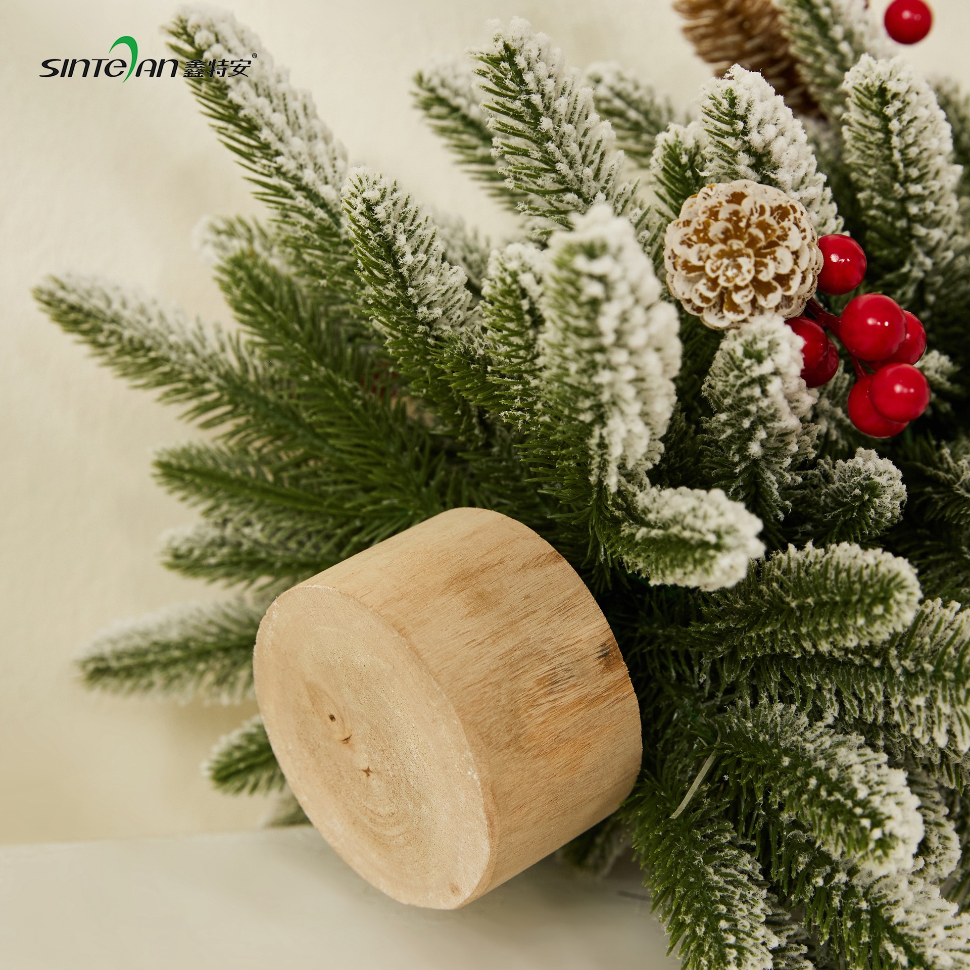 Xintean mini árbol de Navidad al revés simulación norbison 40CM pequeño árbol decoración de escritorio transfronteriza Amazon