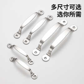 不锈钢门拉手柜门窗把手抽屉明装木门老圆头拉手家具实芯拉手简易