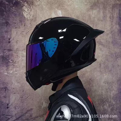 Dəbilqə (Kaska) aksesuarları — spoiler, Bluetooth slot, safety features - m-bright-black-colored-lenses