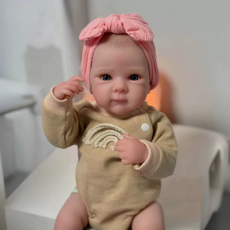 Кукла-реборн BZDOLL48 см, полностью клеевая, Bettie, милая, имитация, кукла-реборн, клей