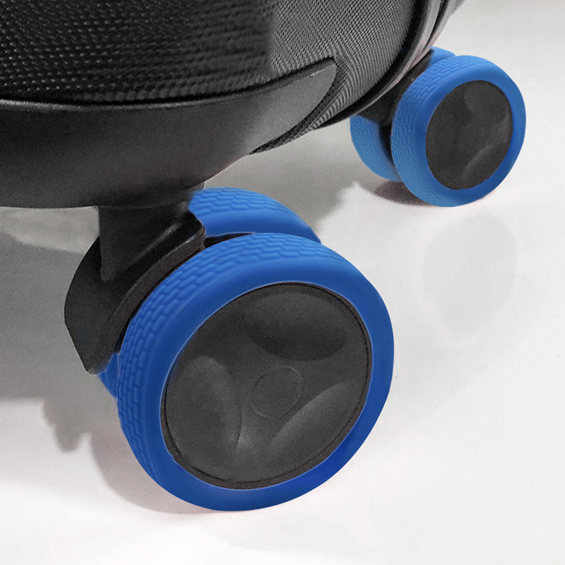 Transfronterizos cubierta de rueda de silicona cubierta de rueda de maleta cubierta de rueda de maleta cubierta de rueda silenciosa reducción de ruido