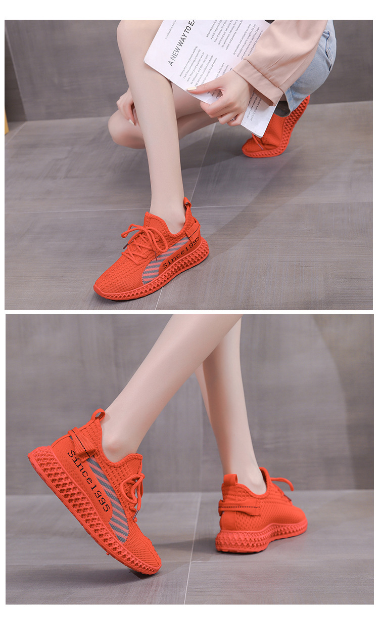 trend lace-up breathable hollow low top sneakers NSSC53507