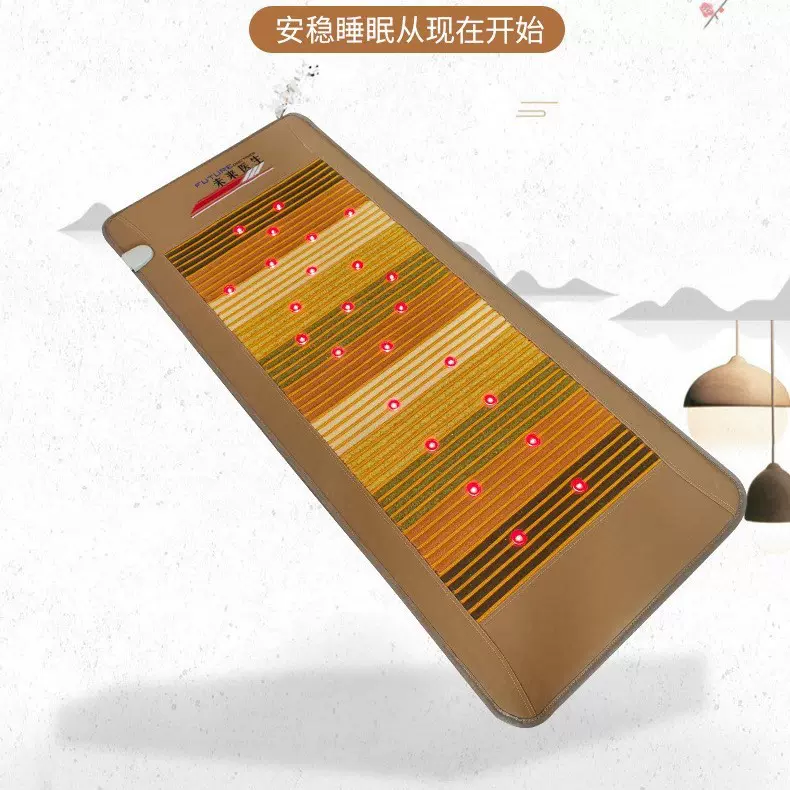 源头工厂直发24颗红光家用加热床垫负离子球加热垫批发