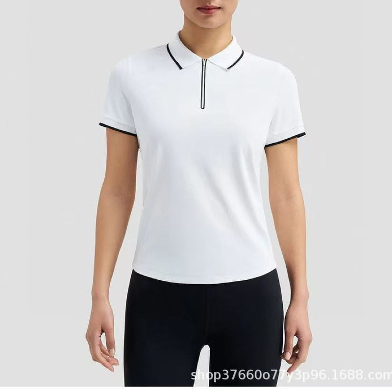 26 New Summer Models of Trendy Brand D's Same Style High-Quality Fashion Casual Sports Quick-Dry Knit Women's Polo Shirts 26 New Summer Models of Trendy Brand D's Same Style High-Quality Fashion Casual Sports Quick-Dry Knit Women's Polo Shirts