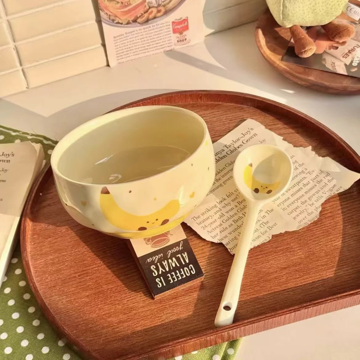 【Banana】Rice bowl + exclusive spoon