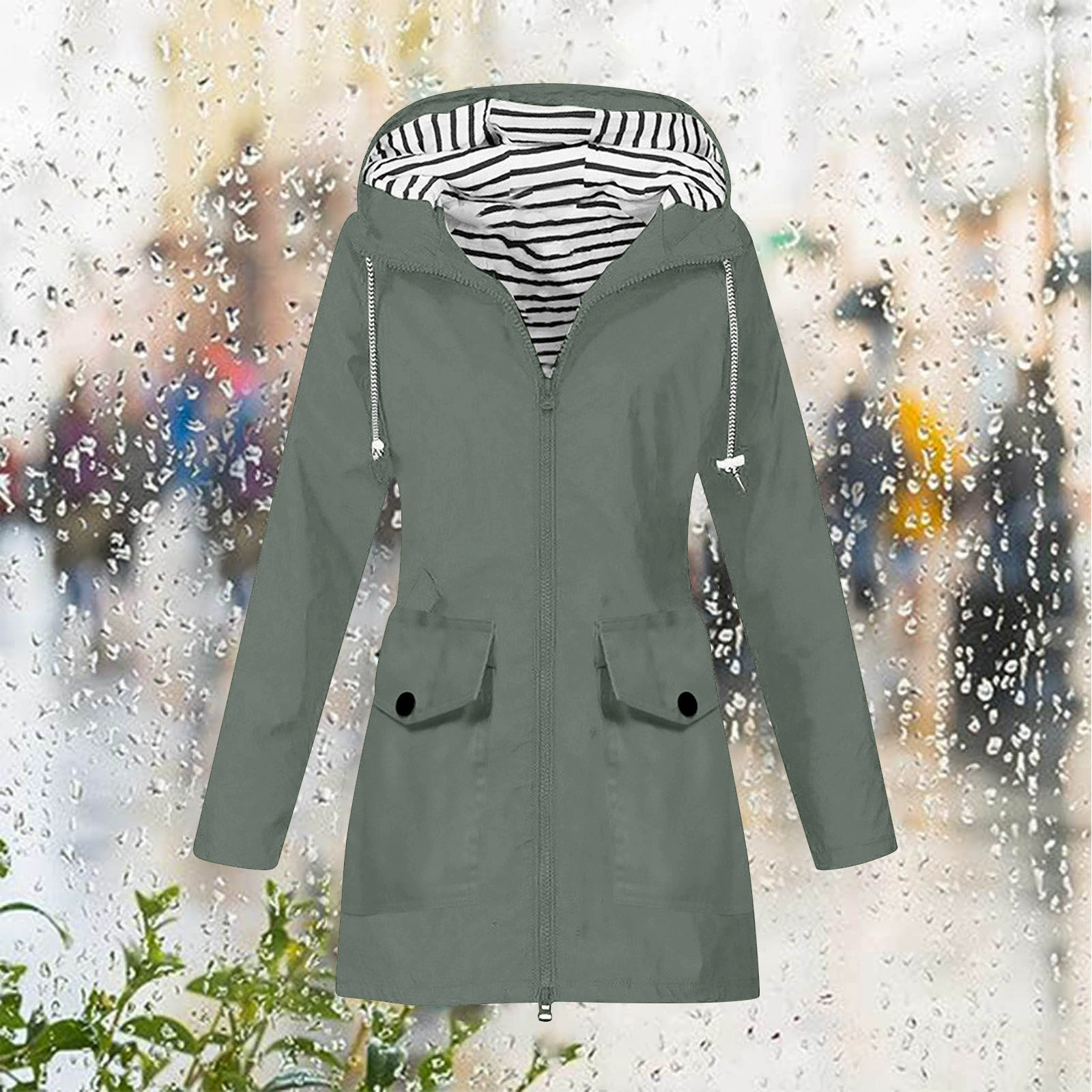 (Cross-border trading), demi-season jacket, travel waterproof trench coat outside climbing, Amazon