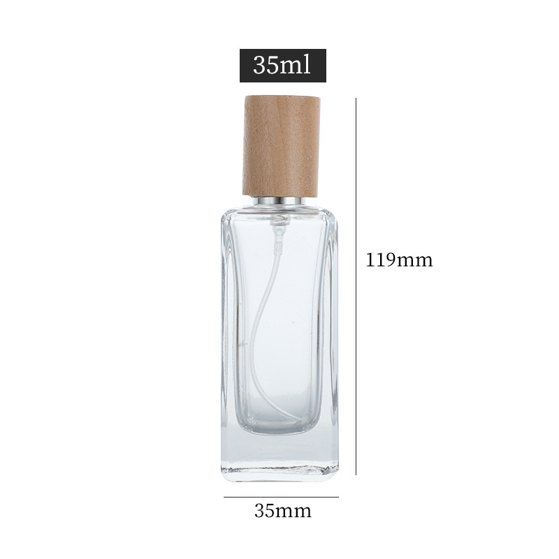 Perfume sub-botella 5ml portátil presionando botella de spray transparente de vidrio cosmético botella vacía al por mayor botella de spray de niebla fina