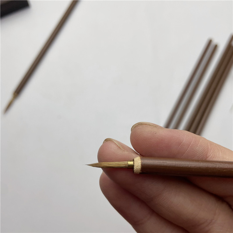 葉筋狼毫勾線筆 小楷勾線工筆臨摹白描繪畫花鳥人物瘦金體勾線筆