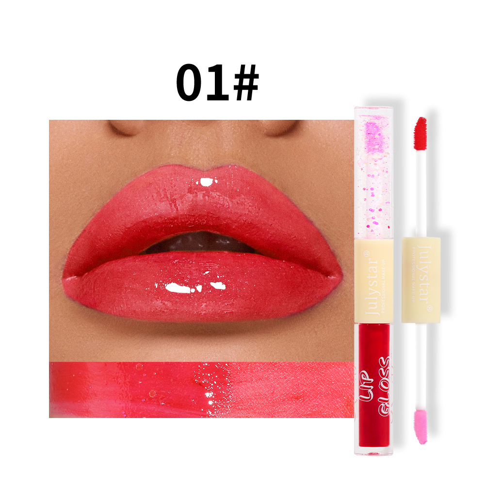 carina Makeup dvojni biserni vodni sijaj, naraven in dolgo obstojen, se ne lepi na skodelico bleščila za ustnice_voghion.com