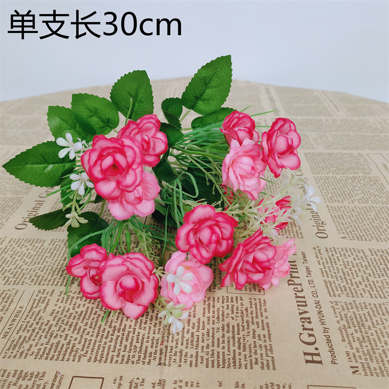 flores falsas flores de plástico ramo de flores de cascada flores secas decoración del hogar flores biónicas