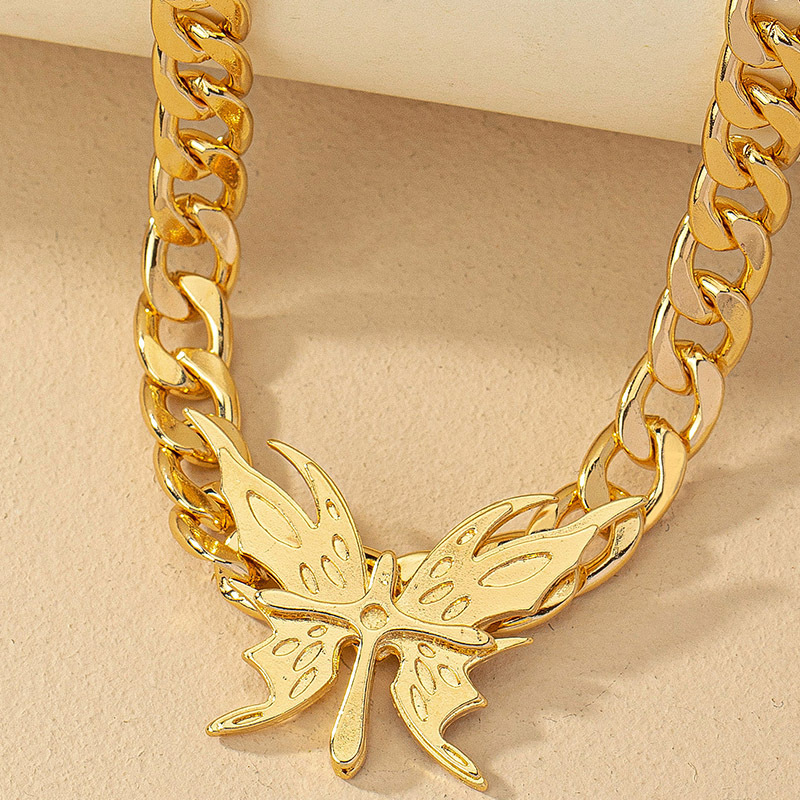 Lady Butterfly Alloy Plating Women's Necklace display picture 7